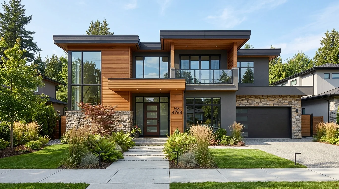 A wreath with plaid ribbon loops and small decorative pumpkins bright daylight cozy classic autumn look no people