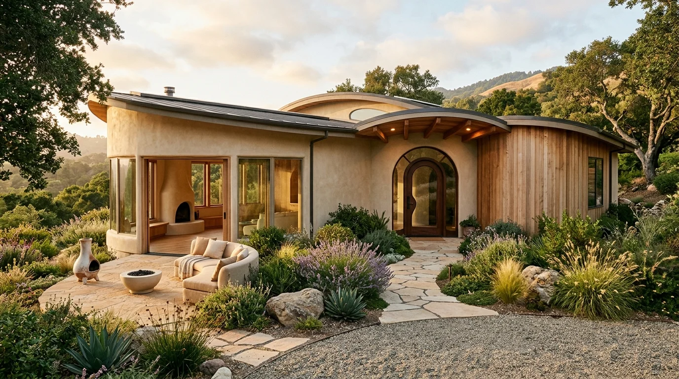 A wreath with layered textures including fabric leaves and ribbon accents warm soft lighting inviting fall door decor no people