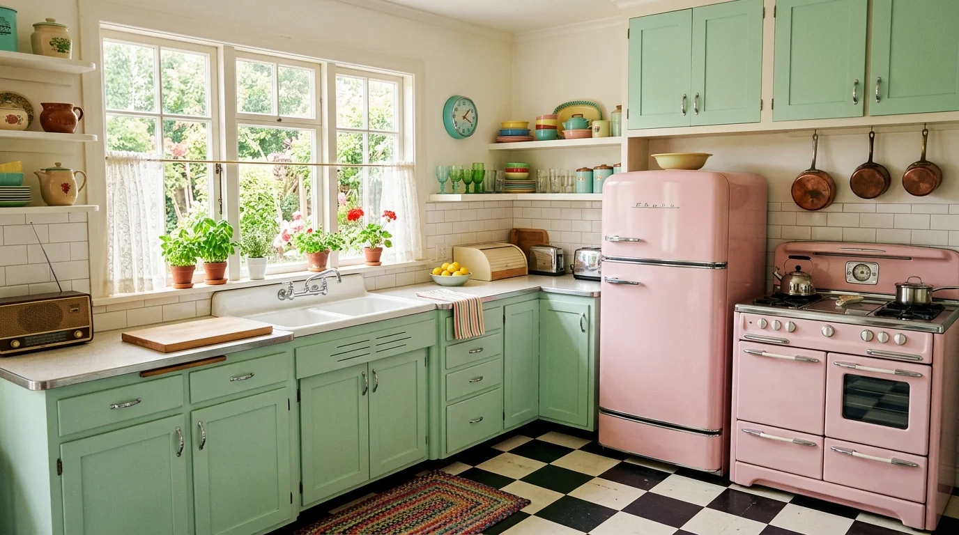 13 Charming Vintage Kitchen Design Ideas for a Nostalgic Cookspace