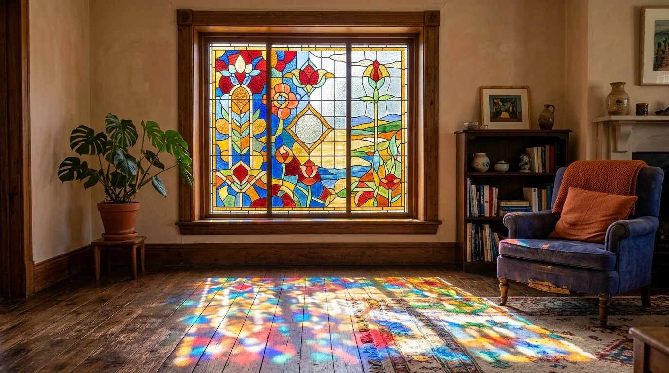 13 Colorful Stained Glass Decor Ideas for a Vibrant Home Accent