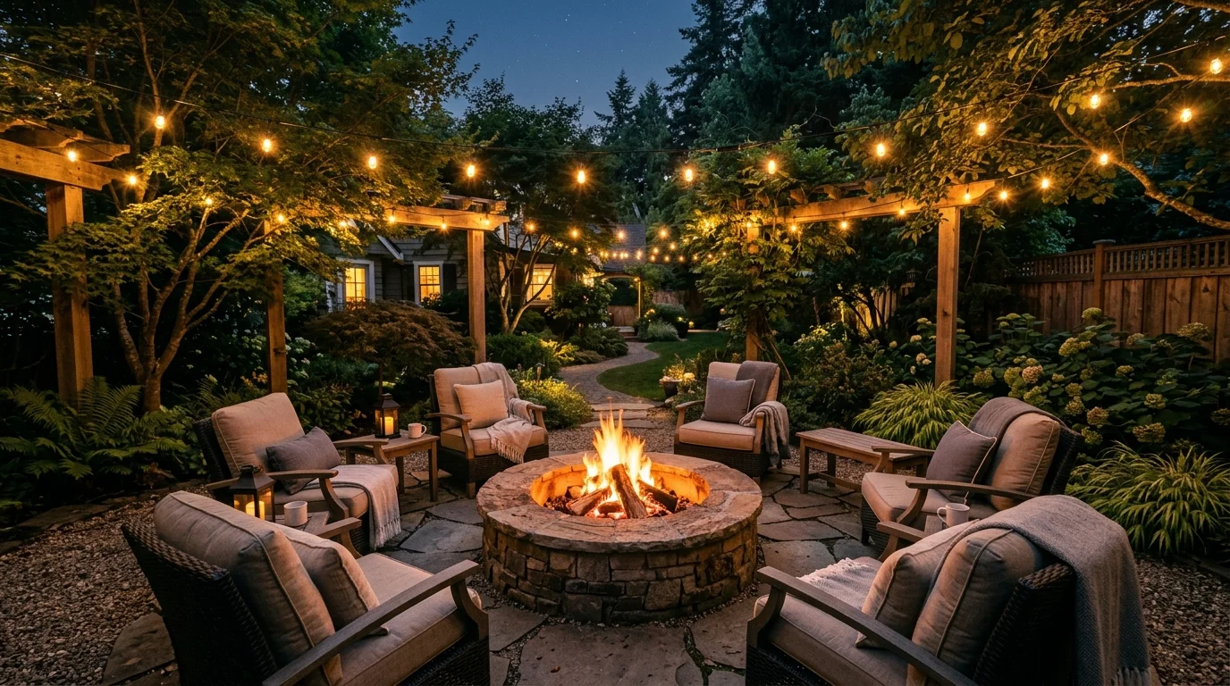 13 Cozy Fire Pit Setting Ideas for Year Round Outdoor Enjoyment