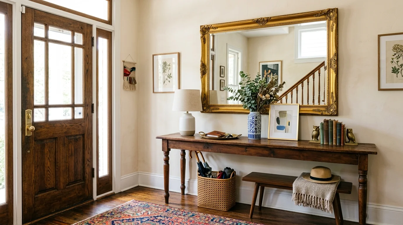 12 Curated Eclectic Entryway Decor Ideas for a Unique First Impression