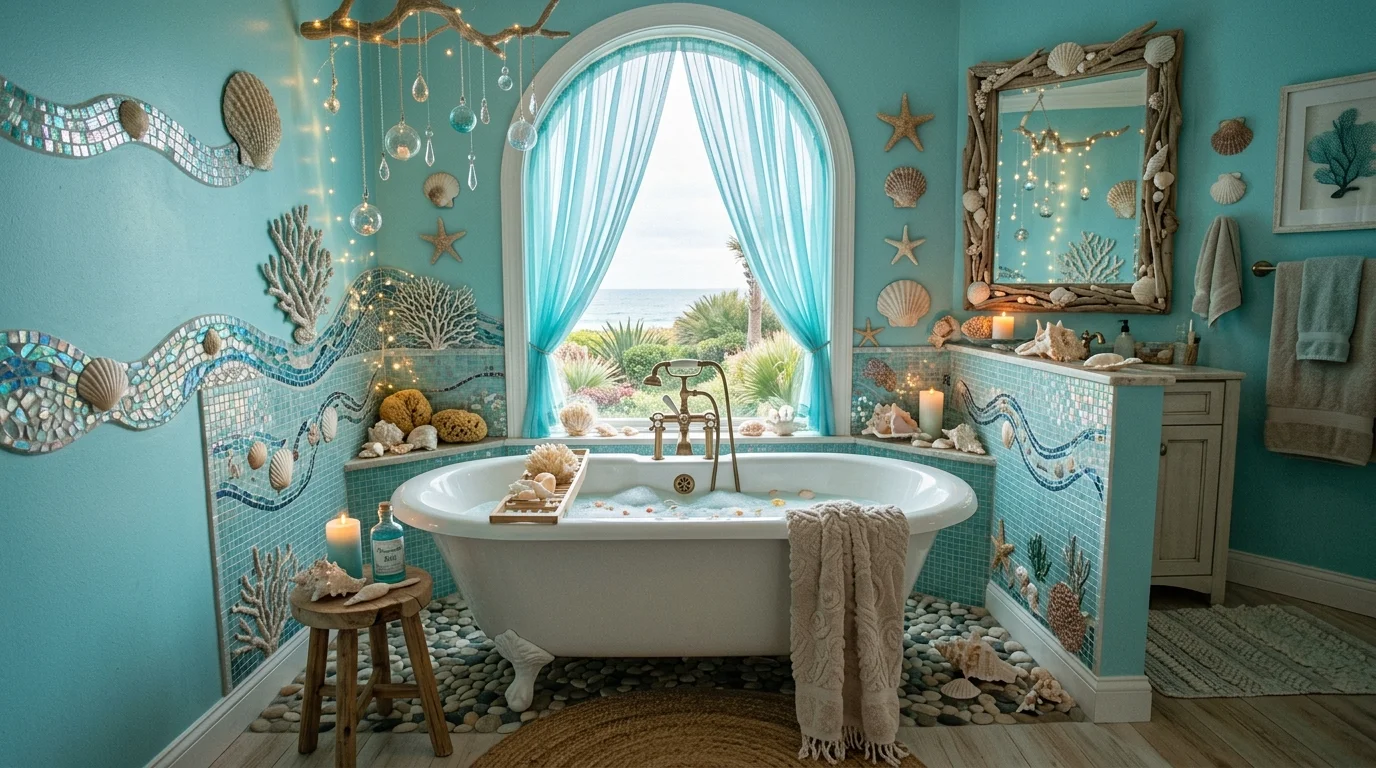 12 Dreamy Mermaid Bathroom Decor Ideas for an Under the Sea Escape
