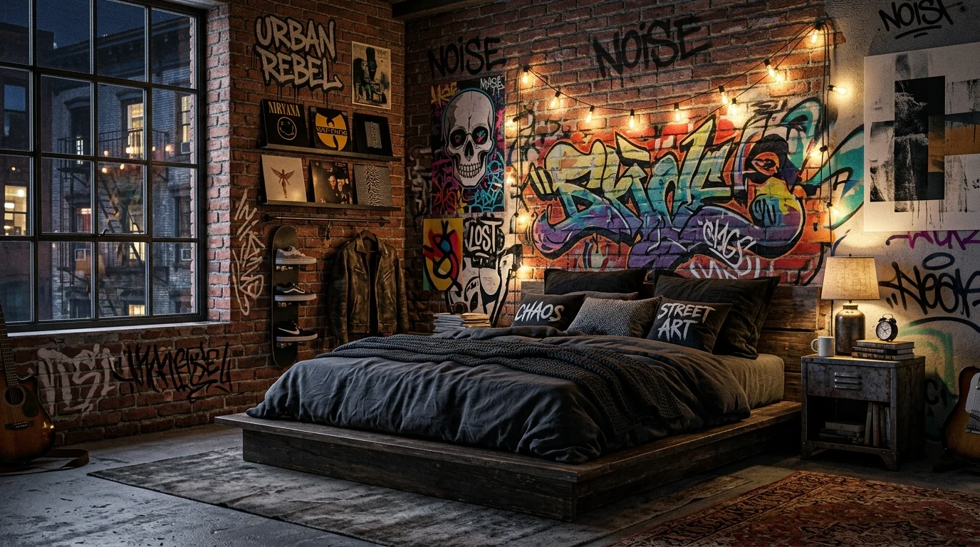 12 Edgy Street Style Bedroom Ideas for an Urban Cool Vibe