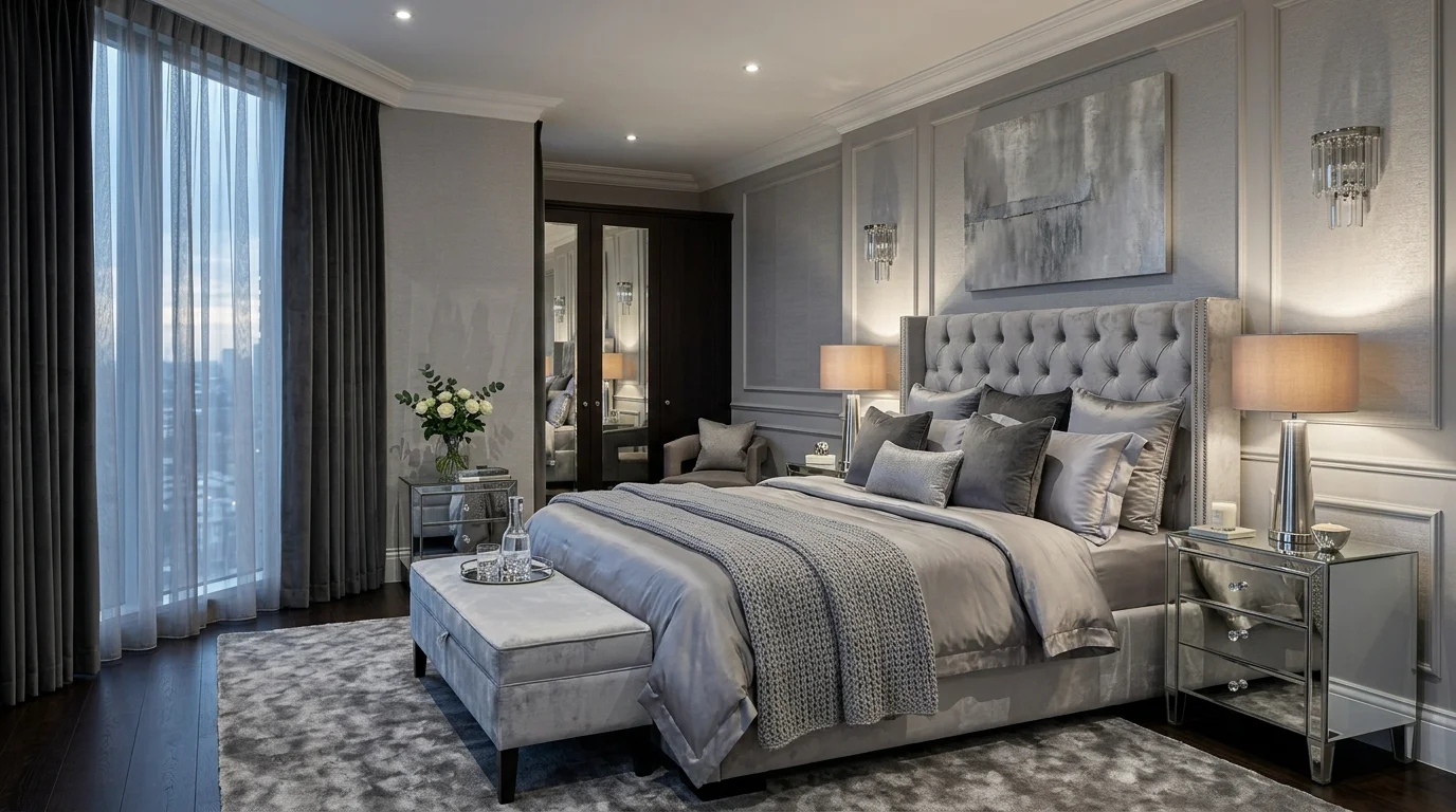 13 Elegant Silver Grey Bedroom Design Ideas for a Sophisticated Retreat