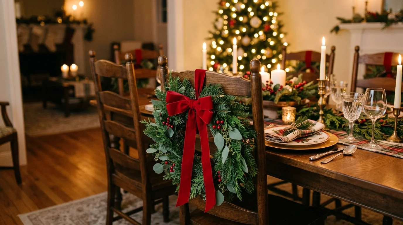 12 Festive Christmas Chair Decor Ideas for Holiday Seating Style
