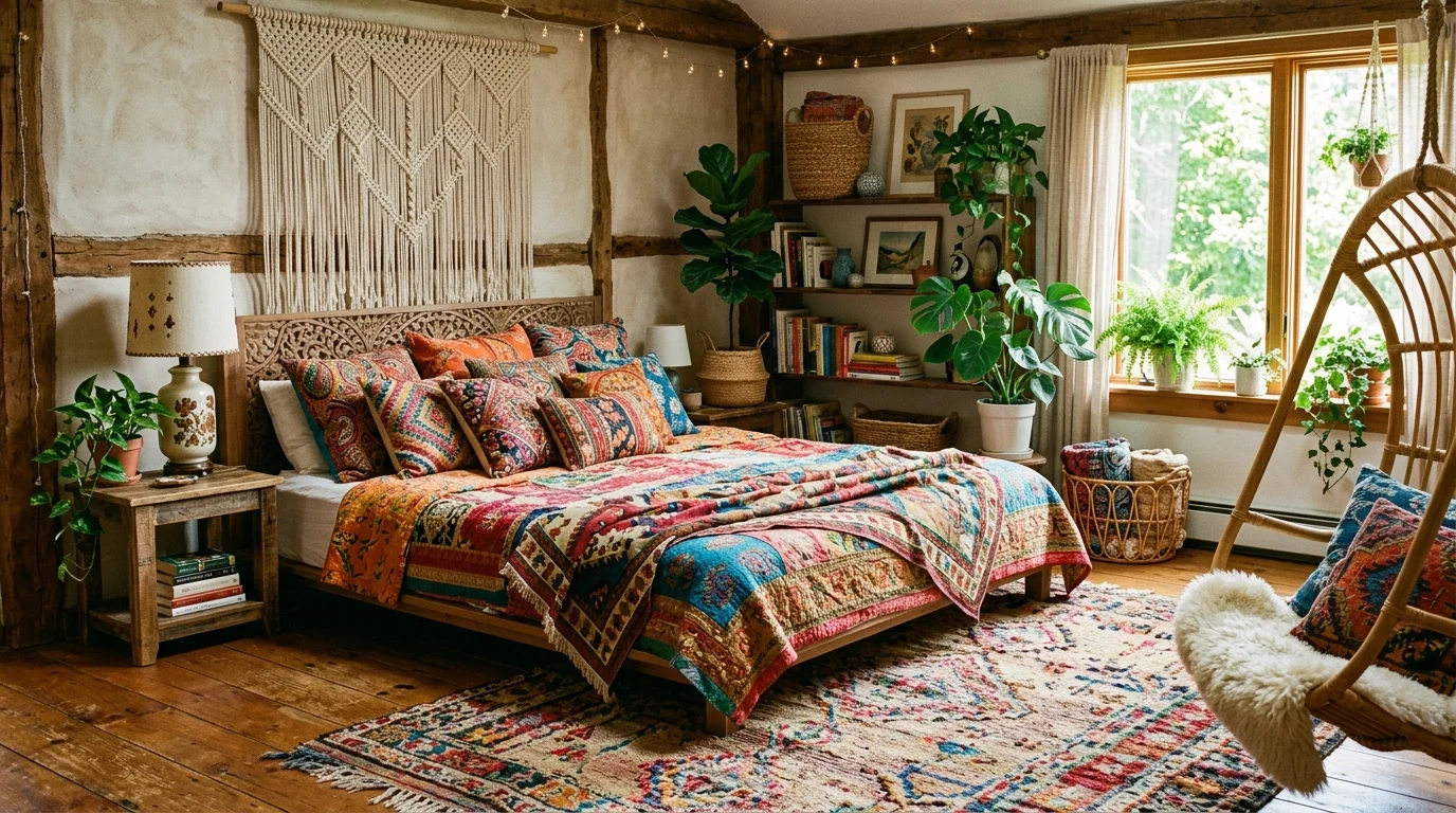14 Free Spirited Bohemian Bedroom Decor Ideas for an Eclectic Retreat