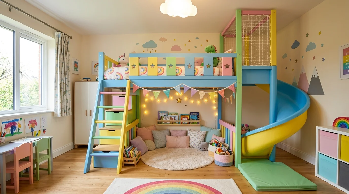 14 Fun Bunk Bed Ideas for Kids to Maximize Sleepover Space