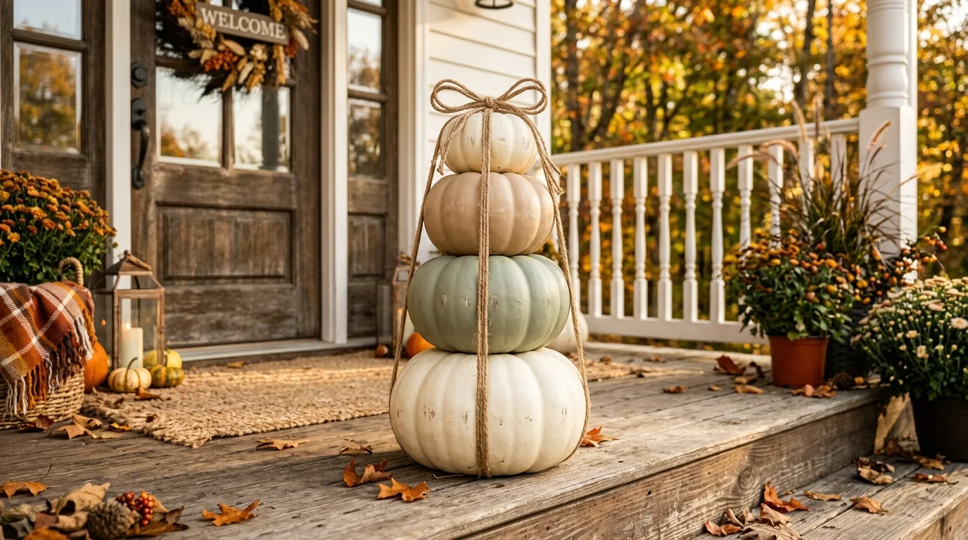11 Fun DIY Stacking Pumpkin Ideas for a Unique Fall Porch Display