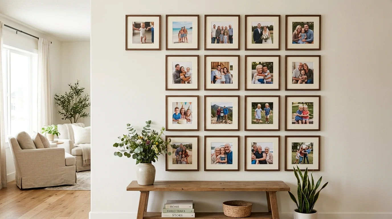 14 Heartwarming Family Photo Display Ideas for a Personal Gallery Wall