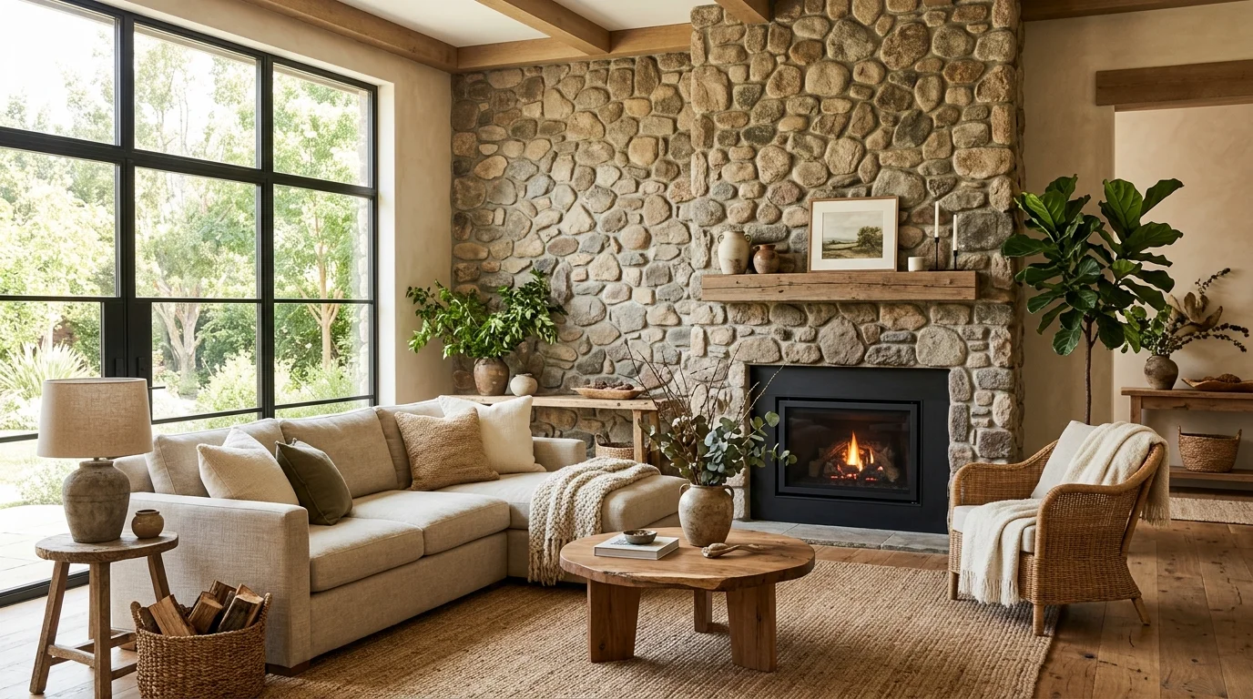 13 Natural Home Decor Ideas with Rocks for Earthy Organic Accents