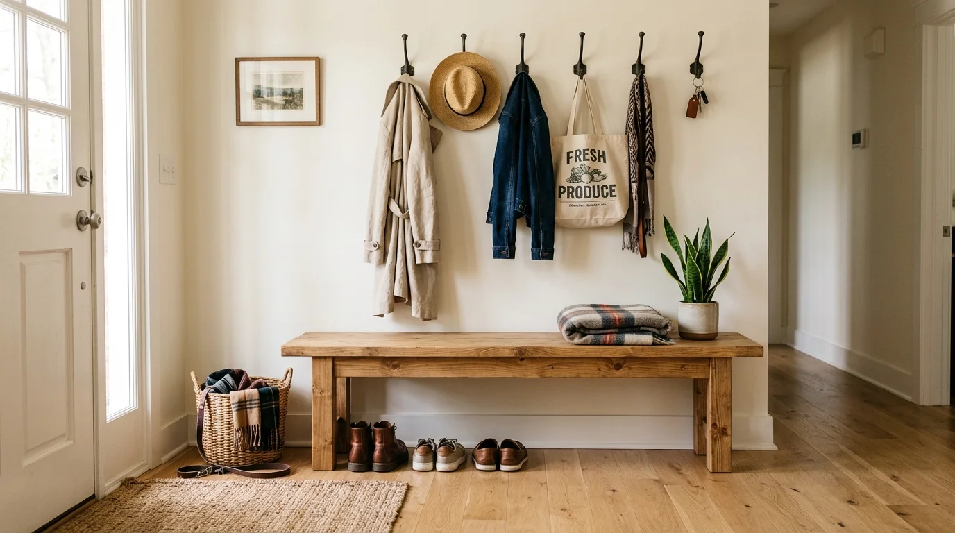 13 Practical DIY Entryway Bench Projects for a Welcoming Seat