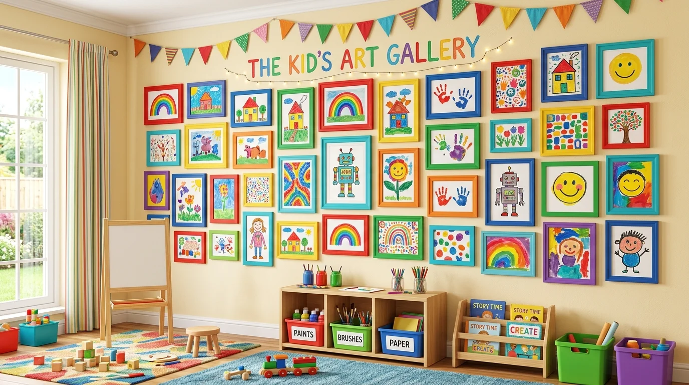 13 Proud Kids Art Display Ideas to Showcase Young Masterpieces