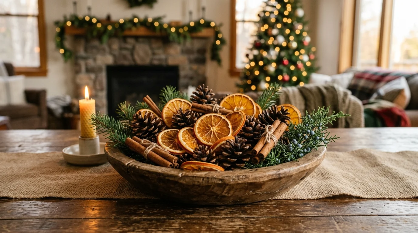 13 Rustic Home Decor Ideas Using Dried Fruits for Natural Holiday Charm