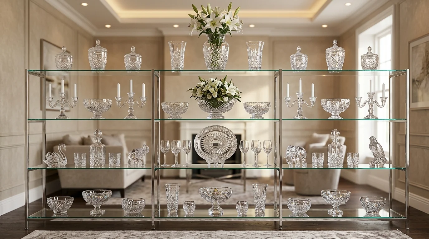 13 Sparkling Crystal Display Ideas for a Touch of Home Elegance