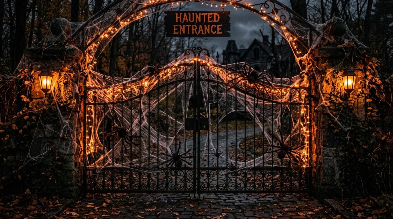 12 Spooky Halloween Gate Decor Ideas for a Frightening Entrance