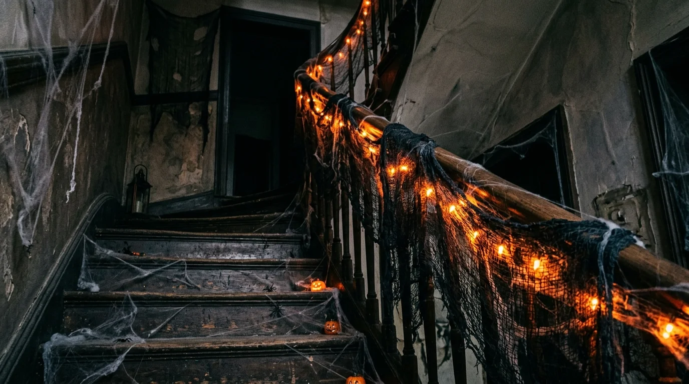 13 Spooky Halloween Staircase Decor Ideas for a Haunting Ascent
