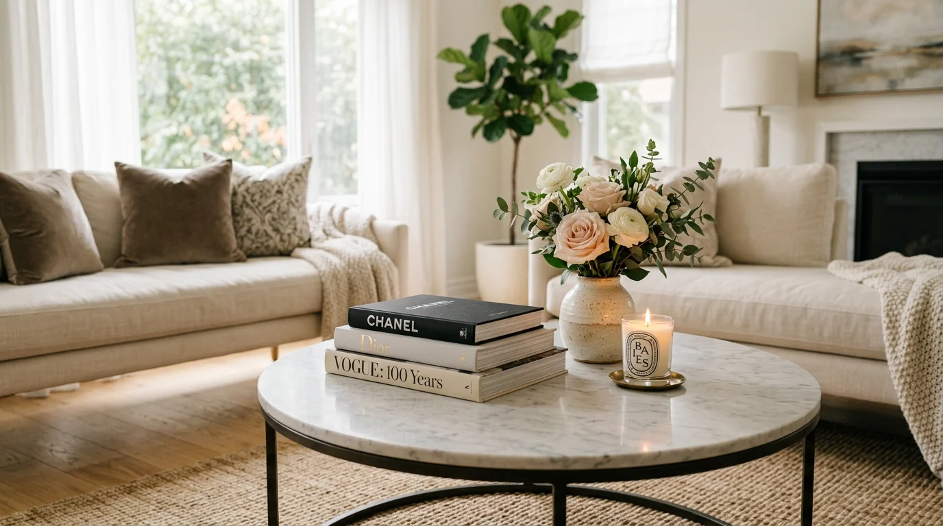 15 Styled Coffee Table Decor Ideas for a Chic Living Room Centerpiece