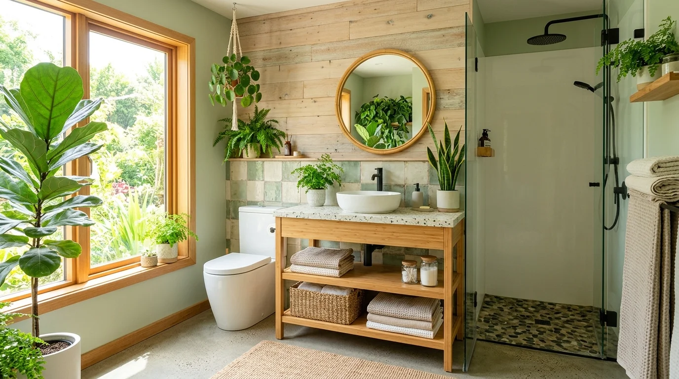 13 Sustainable Eco Friendly Bathroom Design Ideas for a Green Home