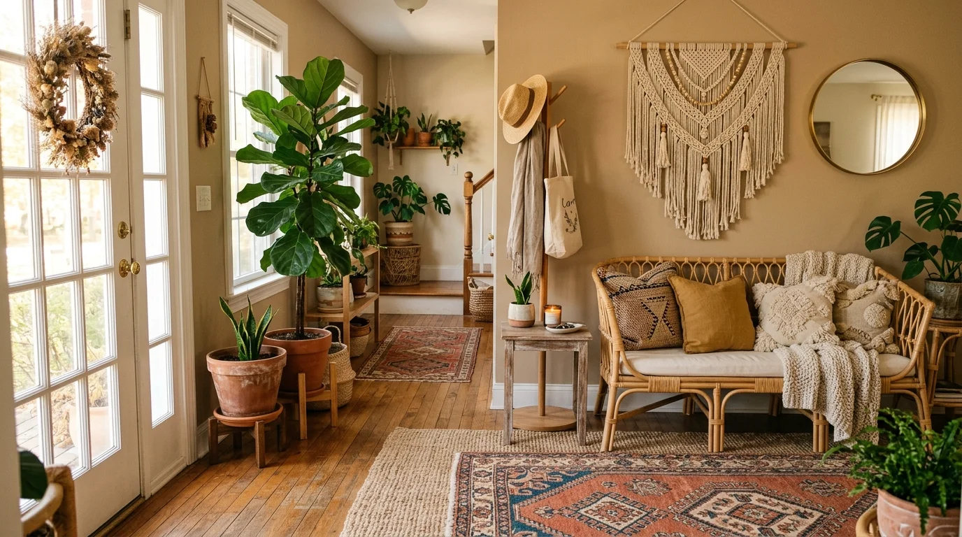 12 Welcoming Boho Entryway Ideas for a Free Spirited First Impression